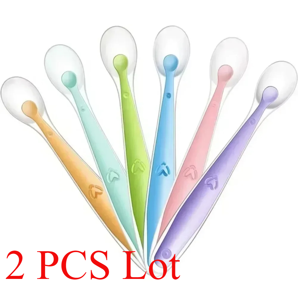 2/1pcs Silicone Spoon for Baby - Baby Kitchen Food ulasan dan harga