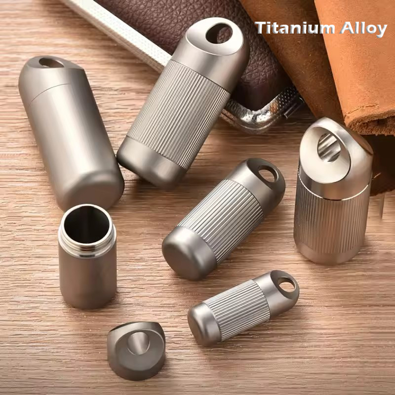 Titanium Alloy MINI Pill Box W - Baby Puree Pouch ulasan dan harga