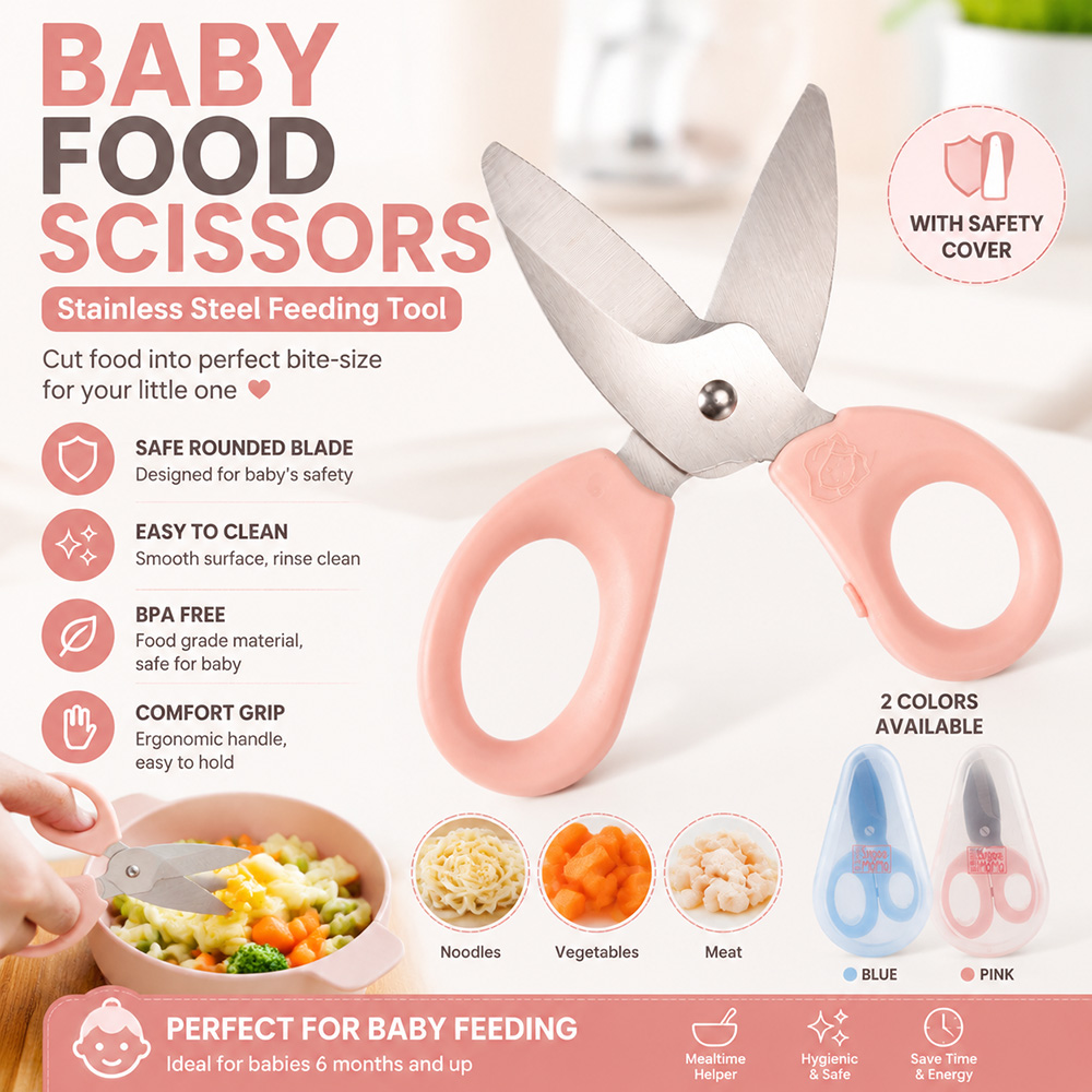 Baby Food Scissors Stainless S - Baby Food Zip Lock Bag ulasan dan harga