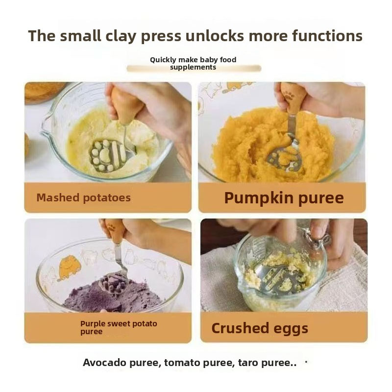 Stainless Steel Bear Claw Pota - Baby Food With Avocado ulasan dan harga