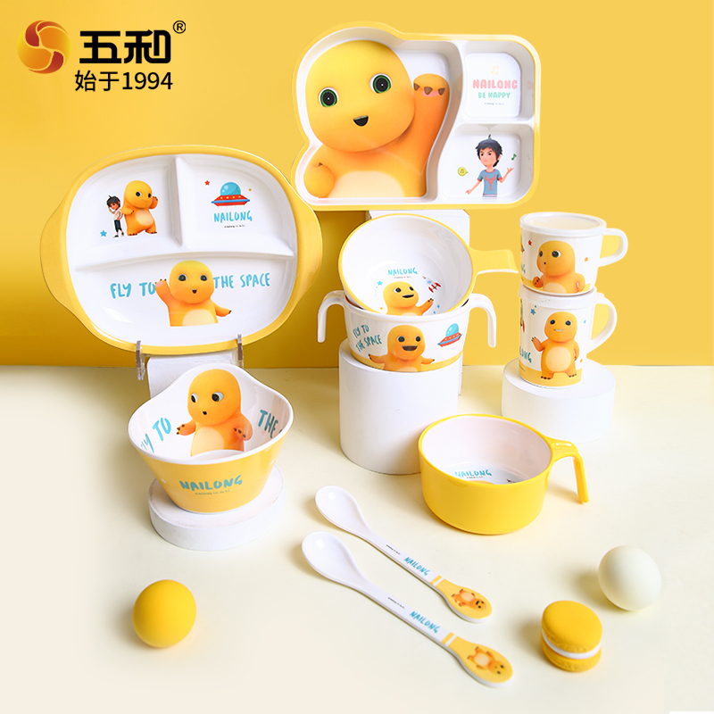 NAILONG Cute Tableware Anime t - Baby Food Dinner ulasan dan harga