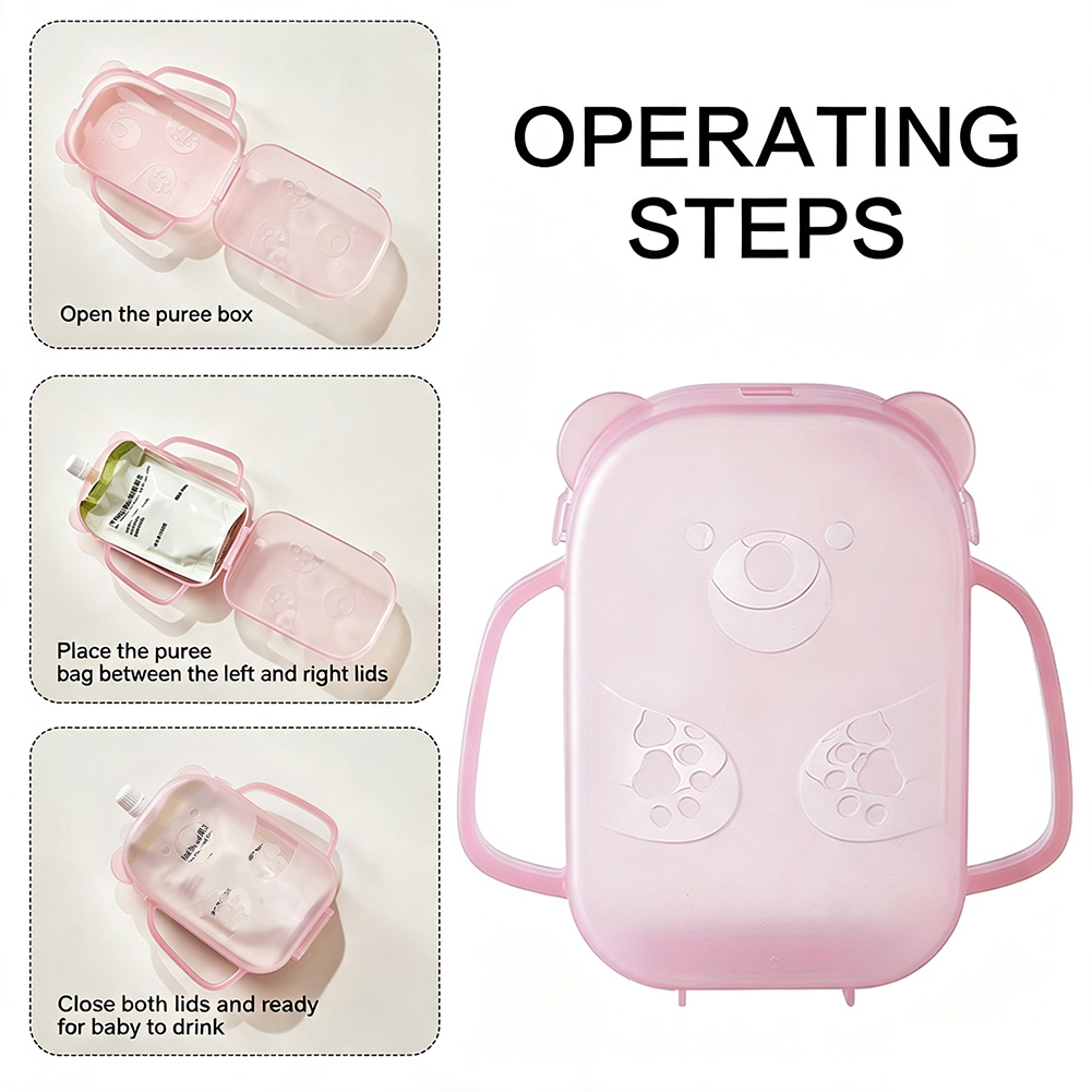 Squeeze Proof Pouch Holder Foo - Baby Puree Pouch ulasan dan harga