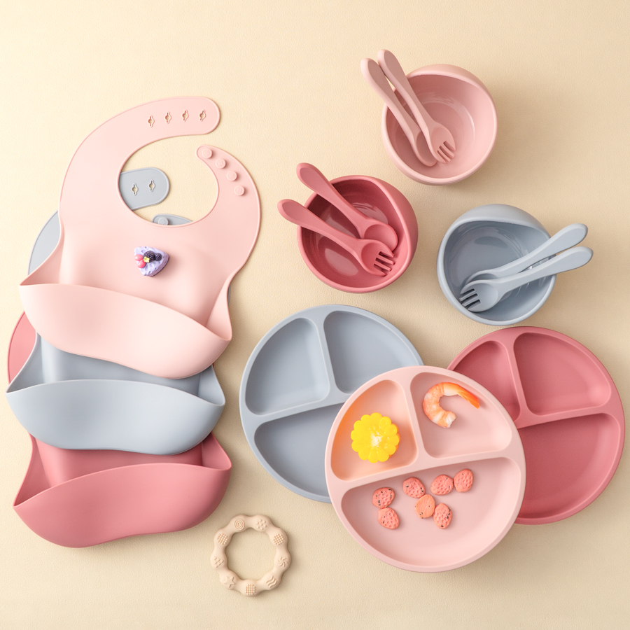 5Pcs Baby Silicone Feeding Set - Baby Food Dinner ulasan dan harga