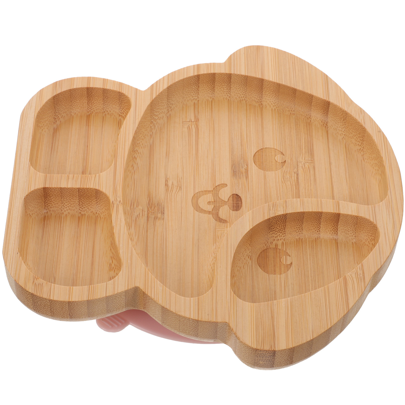 Bamboo and Silicone Divided Di - Baby Food Dinner ulasan dan harga