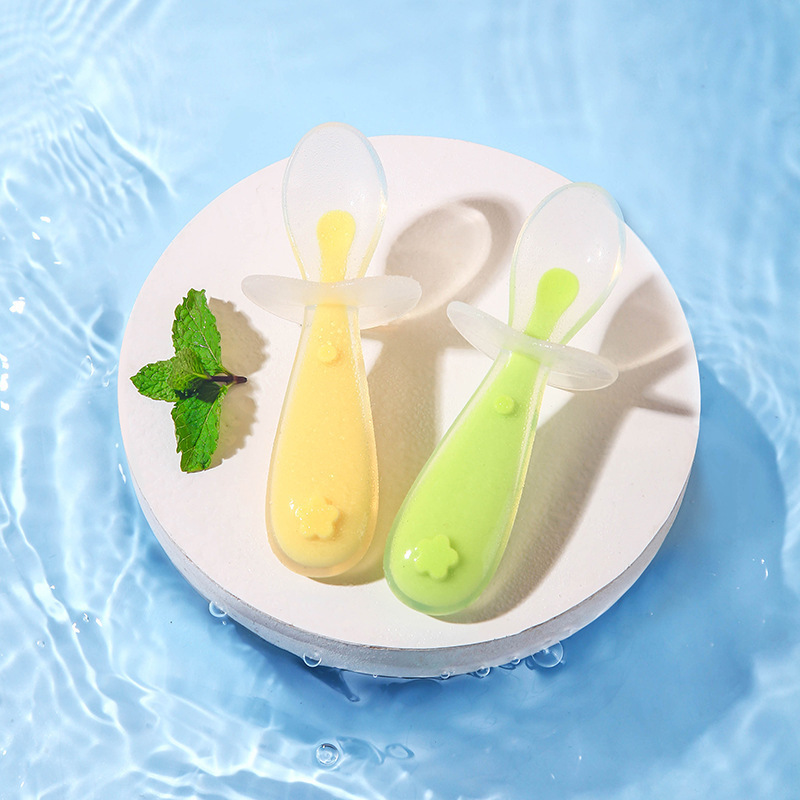 Baby Silicone Spoon, Baby Rice - Baby Kitchen Food ulasan dan harga