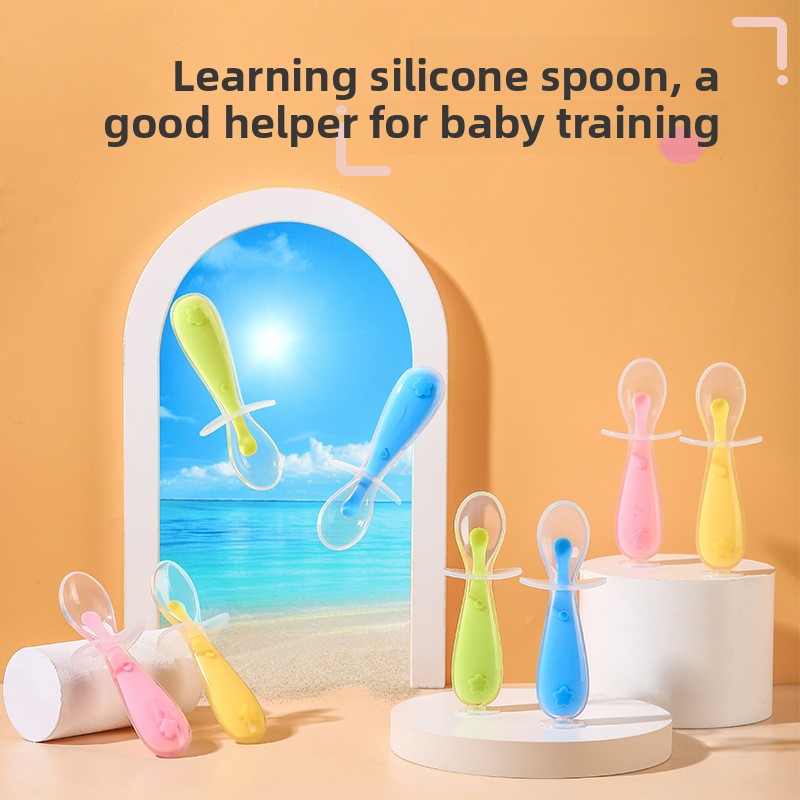 Baby Silicone Spoon, Baby Rice - Baby Kitchen Food ulasan dan harga