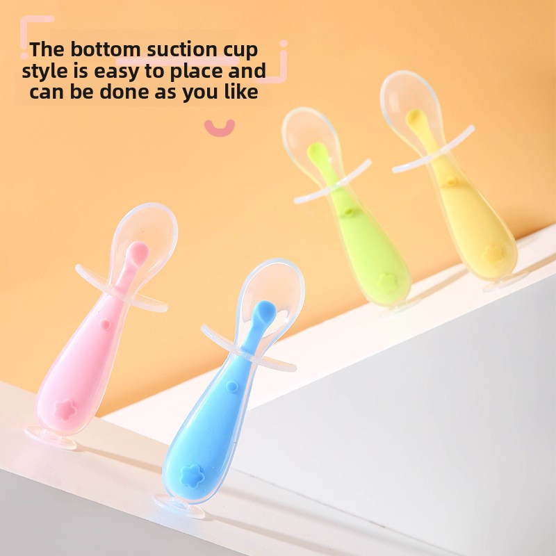 Baby Silicone Spoon, Baby Rice - Baby Kitchen Food ulasan dan harga