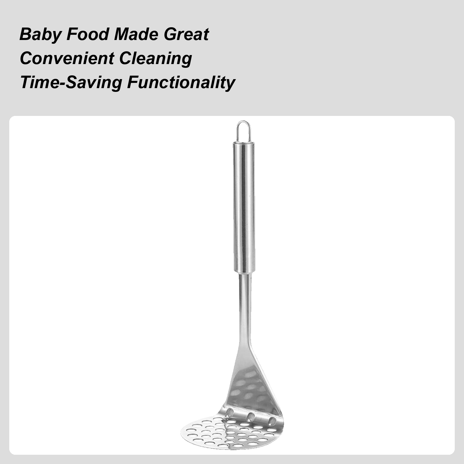 Metal Potato Masher Avocado Sm - Baby Food With Avocado ulasan dan harga