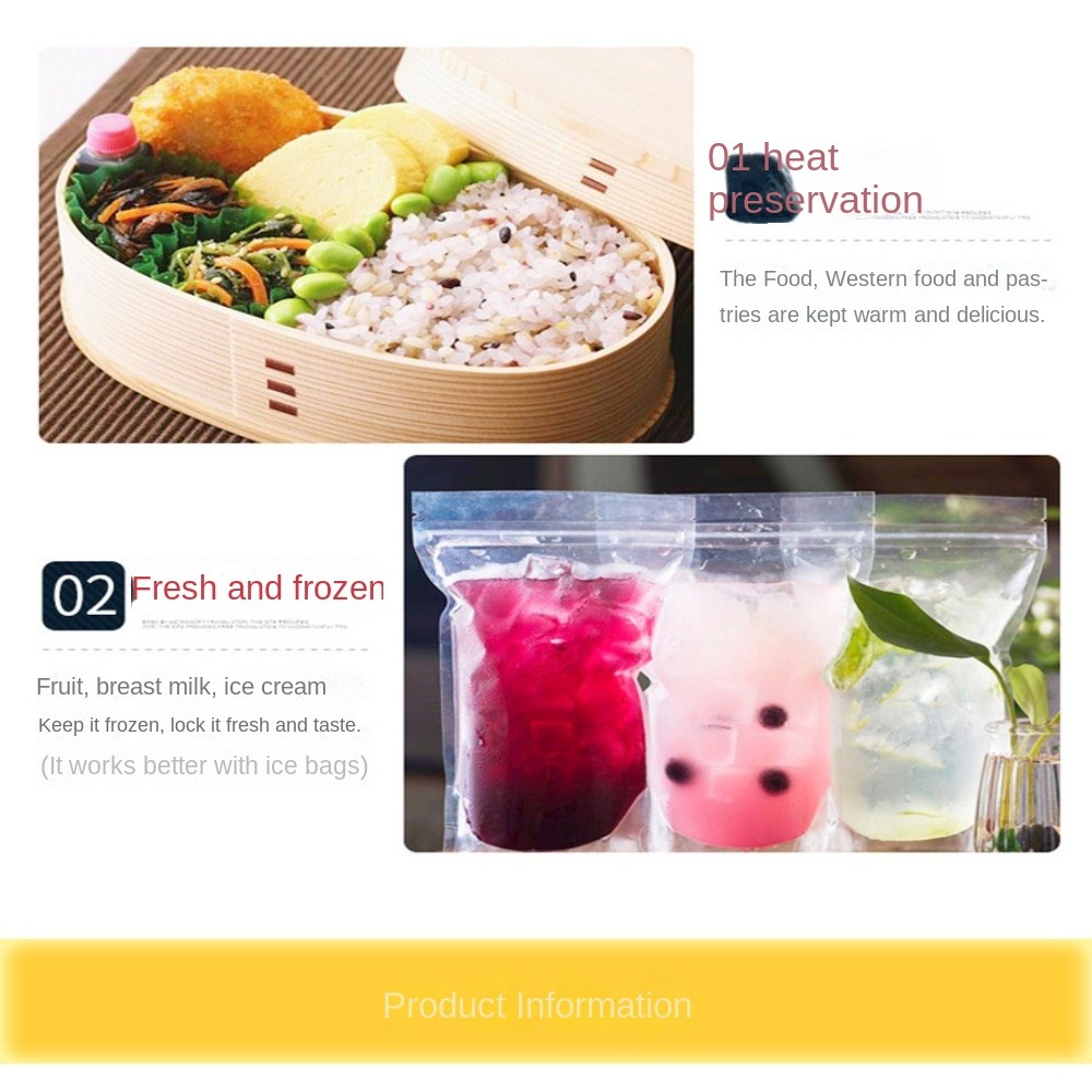 Oxford Cloth Insulated Lunch B - Baby Food Zip Lock Bag ulasan dan harga
