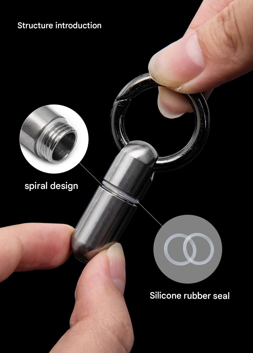 Pure Titanium Waterproof Pill  - First Food Jar ulasan dan harga
