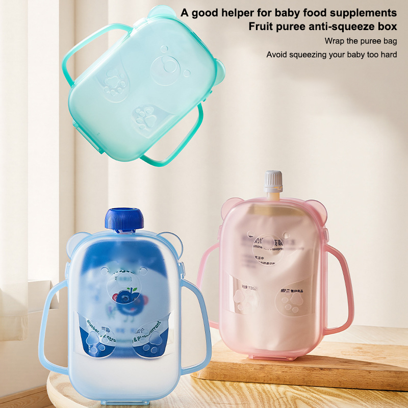 Food Pouch Holder Mess-Free Ba - Baby Puree Pouch ulasan dan harga
