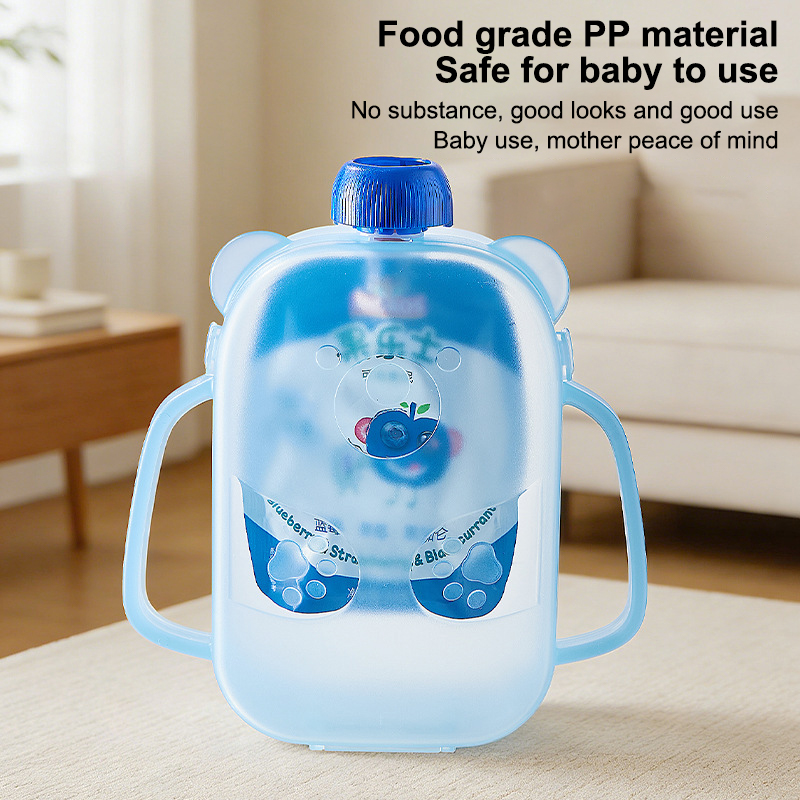 Food Pouch Holder Mess-Free Ba - Baby Puree Pouch ulasan dan harga