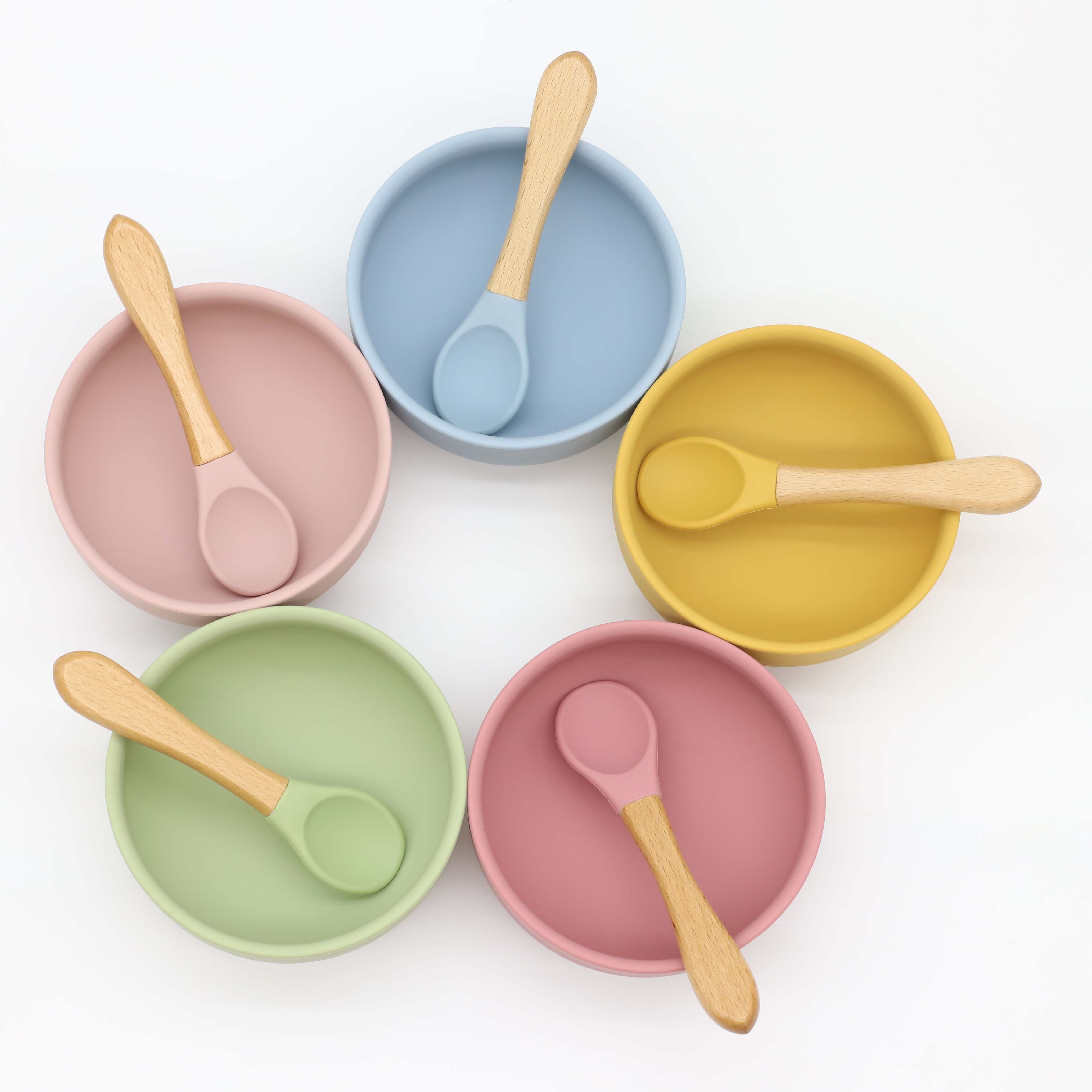 Silicone bowl with suction cup - Baby Food Dinner ulasan dan harga