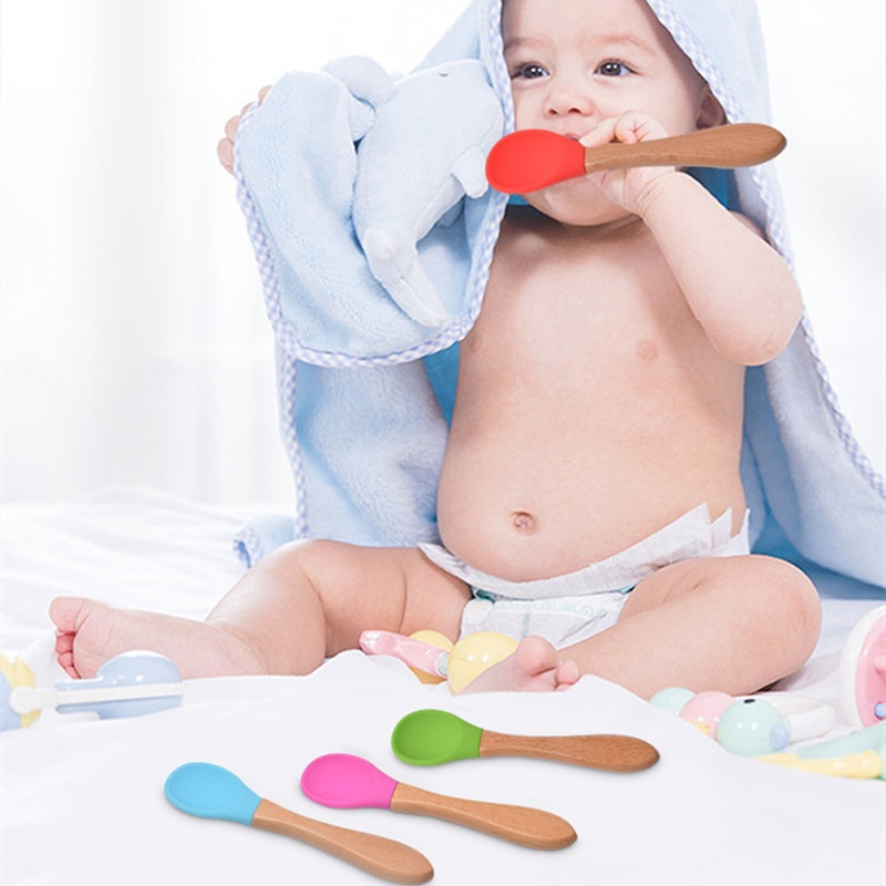 2Pcs/Set Baby Silicone Spoon F - Baby Kitchen Food ulasan dan harga