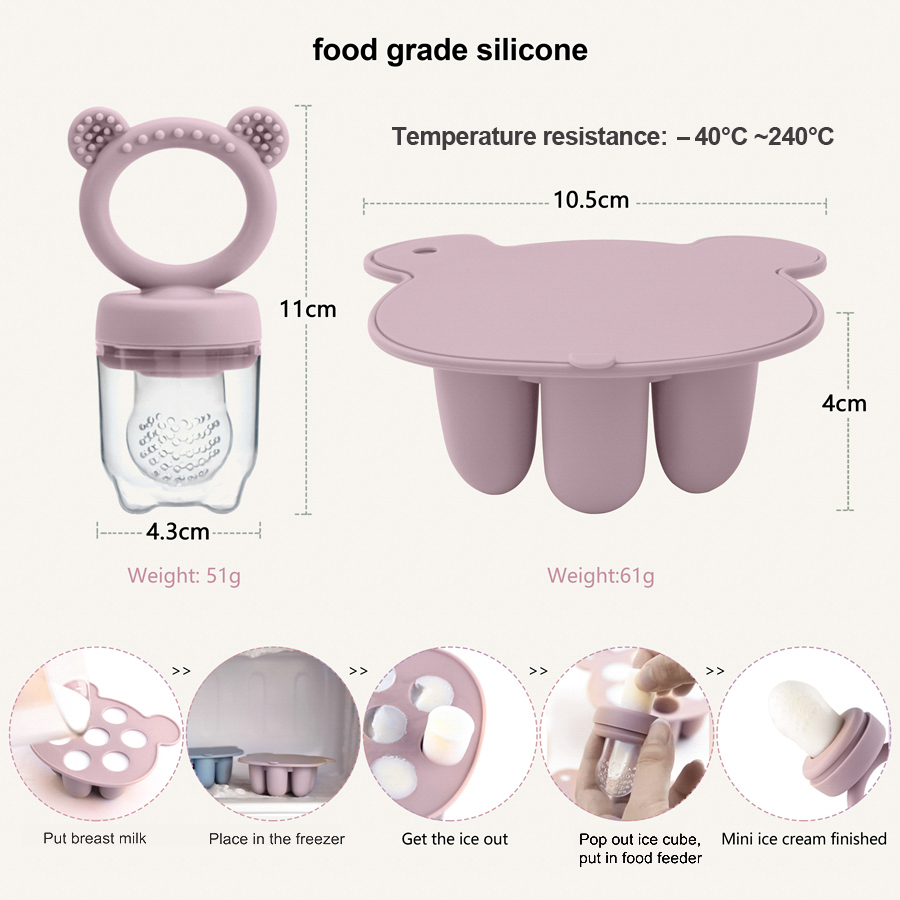 Baby Ice Cream Pops Silicone M - Baby Food Stuff ulasan dan harga