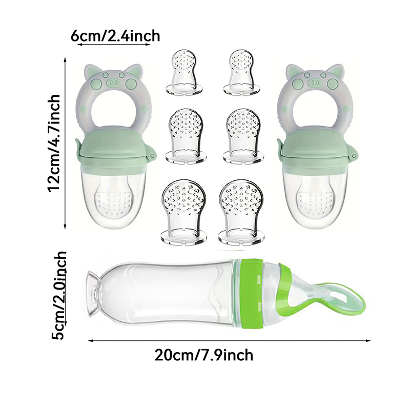 9pcs Feeding Cutlery:1 Silicon - Baby Kitchen Food ulasan dan harga