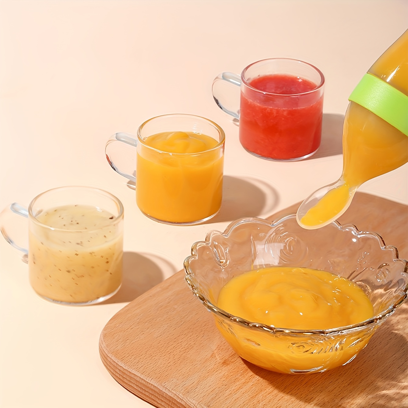 9pcs Feeding Cutlery:1 Silicon - Baby Kitchen Food ulasan dan harga